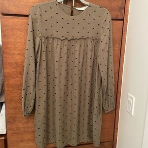 Zara Olive Green Dress